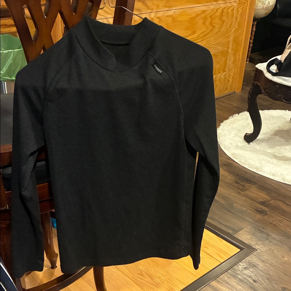 Black Long Sleeve Kids Tee